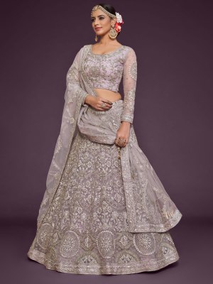 Amavi present 7907 designer embroidered net lehenga choli at low rate lehenga choli