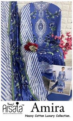 Amira by Arsala Fashion Cotton Printed unstitched salwar suit collection at wholesale rate dress material catalogs