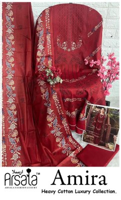 Amira by Arsala Fashion Cotton Printed unstitched salwar suit collection at wholesale rate dress material catalogs