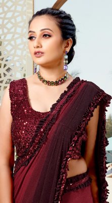 Amoha by ready to wear imported fabric saree catalogue at wholesale price sarees catalogs