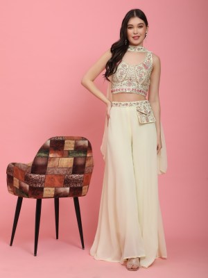 Amoha trends by Readymade C324 heavy Embroidered fancy readymade crop top with palazzo catalogue at low rater readymade suit catalogs