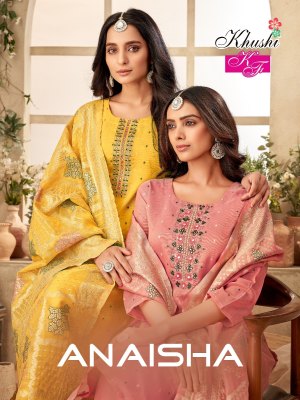 Anaisha by Khusi fashion hand embroidered readymade suit catalogue Khushi fashion