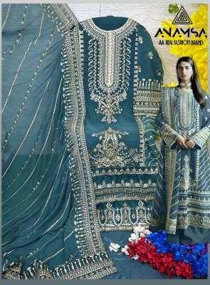 Anamsa by 230 IJKL designer semi stitched pakistani suit catalogue at affordable rate pakistani suit catalogs