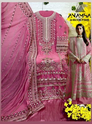 Anamsa by 230 IJKL designer semi stitched pakistani suit catalogue at affordable rate pakistani suit catalogs