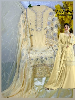 Anamsa by 285 ABCD beautiful heavy georgette fancy sharara suit catalogue at low rate  fancy sharara suit Catalogs