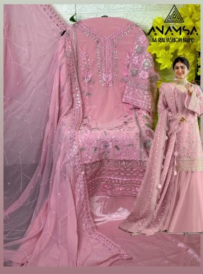 Anamsa by 285 ABCD beautiful heavy georgette fancy sharara suit catalogue at low rate  fancy sharara suit Catalogs