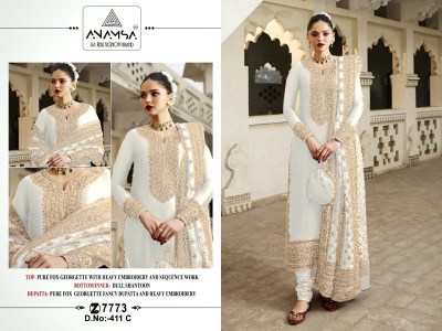 Anamsa by 411 ABCD exclusive beautiful embroidered unstitched dree material catalogue salwar kameez catalogs