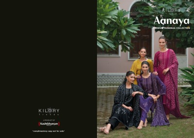 Ananya by Kilory trends pure pashmina foil printed unstitched dress material catalogue at low rate salwar kameez catalogs