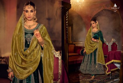 Anarkali by Cindrella embroidered exclusive velvet Anarkali suit catalogue at low rate fancy Anarkali suit catalogs