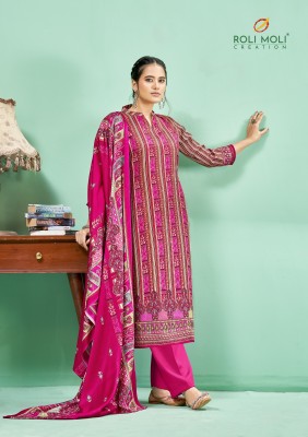 Andaaz by roli moli exclusive pashmina printed dress material catalogue at low rate salwar kameez catalogs