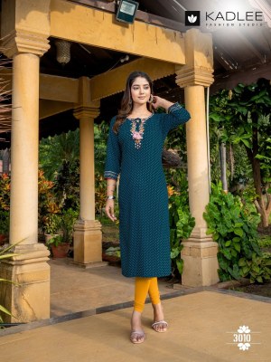 Angel vol 2 by Kadlee Reyon Printed Straight Fancy Kurti Catalogue at Affordable rate  kurtis catalogs