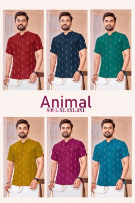 Animal by Ready stock salem silk fabric printed mens shirt catalogue mens shirts