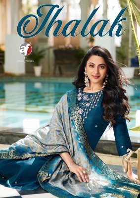 Anju Fabric Jhalak Pure Dola Silk Kurti Pant Duptta Set Wholesale Price  Anju Fabrics