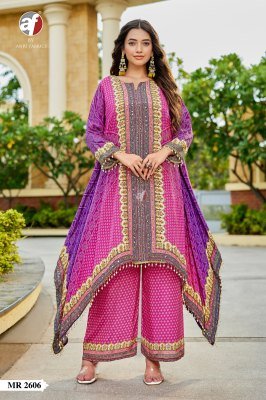 Anju Fabric Mr 2606 Designer Readymade suit Kaftan with Wide Pant Pure Crepe Wholesale wholesale catalogs