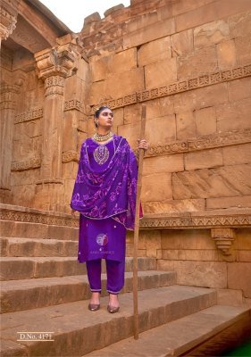 Anju Fabrics Raj Kothi Pure Natural Crepe Kurti Pant Set with Chinnon Digital Print Dupatta And Handwork Detailing Wholesale kurtis catalogs