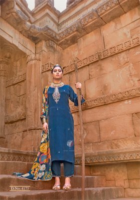 Anju Fabrics Raj Kothi Pure Natural Crepe Kurti Pant Set with Chinnon Digital Print Dupatta And Handwork Detailing Wholesale kurtis catalogs