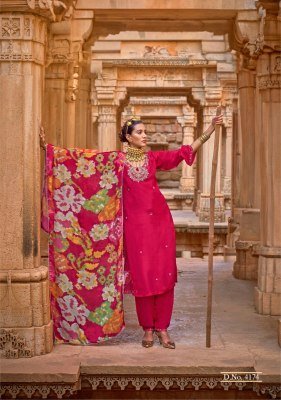 Anju Fabrics Raj Kothi Pure Natural Crepe Kurti Pant Set with Chinnon Digital Print Dupatta And Handwork Detailing Wholesale kurtis catalogs