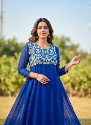 Anju Fashion New Look Design 7 Georgette Handwork Kurti Catalog Wholesale kurtis catalogs