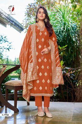 Anju G 9766 Pure Dola Silk Kurti Pant Dupatta Set Wholesale Ethnic Wear 
