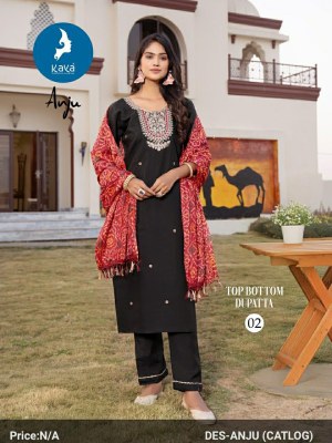 Anju by Kaya Roman Silk Super designer readymade suit with bandhani dupatta at low price readymade suit catalogs