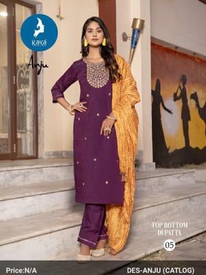 Anju by Kaya Roman Silk Super designer readymade suit with bandhani dupatta at low price readymade suit catalogs