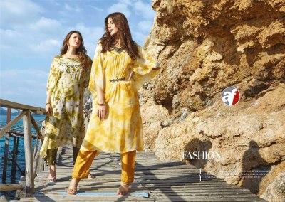 Anju fabrics fashion fever vol 3 designer kaftan stylish georgette Kurti catalogue wholesale   kurtis catalogs