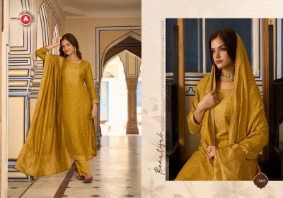 Anjum by Triple A pashmina fabcy unstitched collection of dress material Triple A 