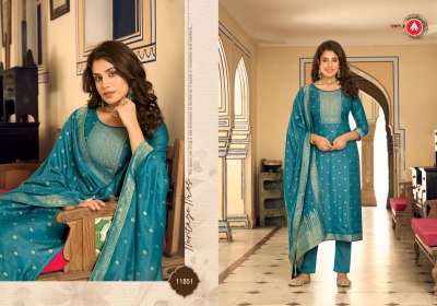 Anjum by Triple A pashmina fabcy unstitched collection of dress material salwar kameez catalogs