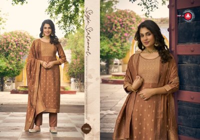 Anjum by Triple A pashmina fabcy unstitched collection of dress material salwar kameez catalogs