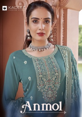 Anmol by Kadlee heavy reyon printed fancy readymade suit catalogue at affordable rate Kadlee