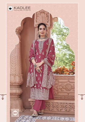 Anmol by Kadlee heavy reyon printed fancy readymade suit catalogue at affordable rate readymade suit catalogs