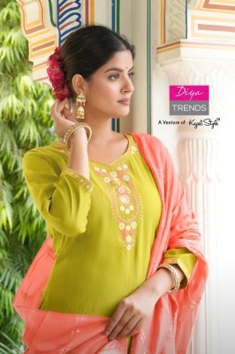 Anokhi vol 2 by Diya Trends fancy straight kurti pant and dupatta at low rate readymade suit catalogs