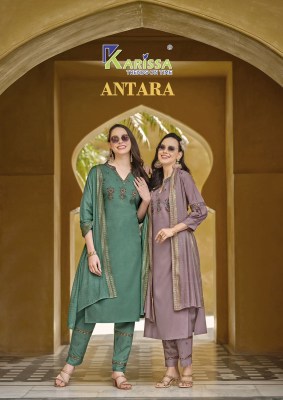 Antara by Karissa premium reyon fancy designer kurti pant and dupatta catalogue at affordable rate Karissa 