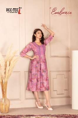 Antra by Deecee Zarna Silk digital Printed ghera style kurti catalogue at affordable rate kurtis catalogs