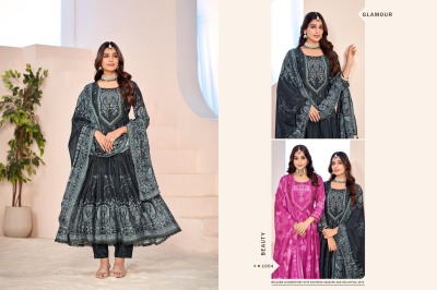 Antra by Isavasyam corporation designer flared anarkali printed suit catalogue readymade suit catalogs