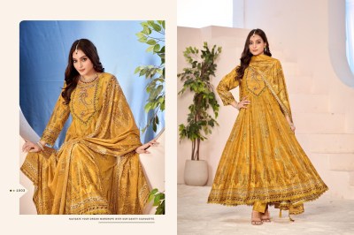 Antra by Isavasyam corporation designer flared anarkali printed suit catalogue readymade suit catalogs