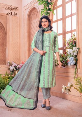 Anuja vol 2 by Mayur heavy lawn cotton printed neck embroidered dress material catalogue  salwar kameez catalogs