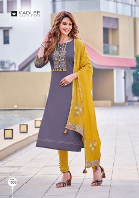 Anupma by Kadlee Silk embroidered soft cotton kurti catalogue at affordable rate kurtis catalogs