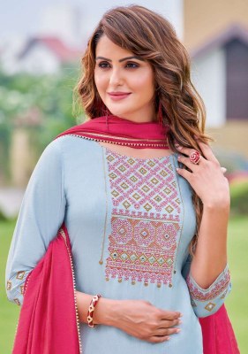 Anupma by Kadlee Silk embroidered soft cotton kurti catalogue at affordable rate kurtis catalogs