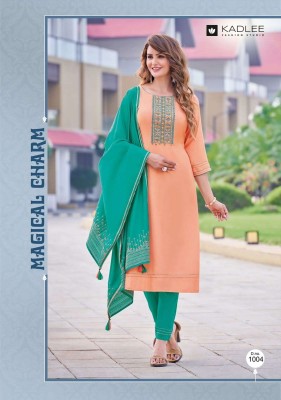 Anupma by Kadlee Silk embroidered soft cotton kurti catalogue at affordable rate kurtis catalogs