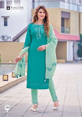 Anupma by Kadlee Silk embroidered soft cotton kurti catalogue at affordable rate kurtis catalogs