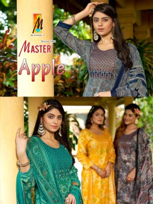 Apple by Master Premium exclusive Capsule printed Kurti  pant and dupatta collection readymade suit catalogs