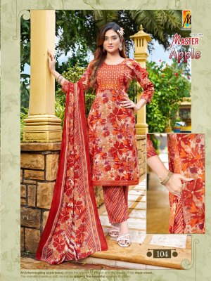 Apple by Master Premium exclusive Capsule printed Kurti  pant and dupatta collection readymade suit catalogs