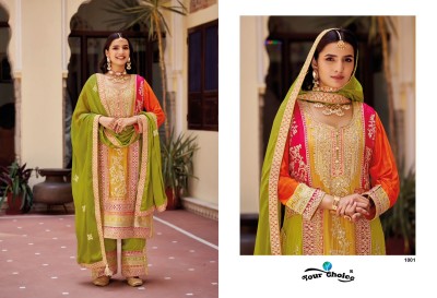 Apurva by your choice  heavy chinon designer embroidered readymade suit catalogue at affordable rate readymade suit catalogs