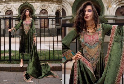 Arasik by IBIZA pure velvet embroidered unstitched pakistani suit catalogue pakistani suit catalogs