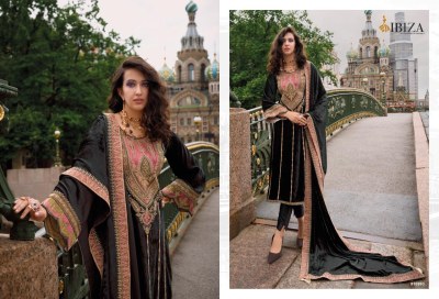 Arasik by IBIZA pure velvet embroidered unstitched pakistani suit catalogue pakistani suit catalogs