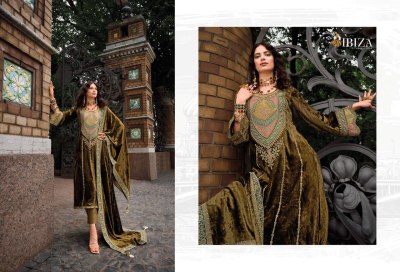 Arasik by IBIZA pure velvet embroidered unstitched pakistani suit catalogue pakistani suit catalogs