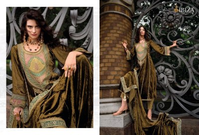 Arasik by IBIZA pure velvet embroidered unstitched pakistani suit catalogue pakistani suit catalogs