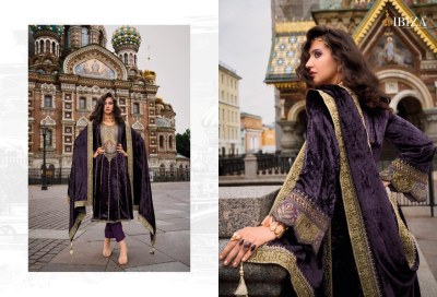 Arasik by IBIZA pure velvet embroidered unstitched pakistani suit catalogue pakistani suit catalogs