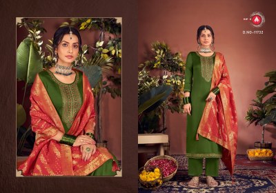 Aroos by Triple A pure jam silk cotton diamond work  unstitched suit catalogue at affordable rate Triple A 